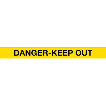 Queue Solutions Conepro 500, Yellow, 10' Yellow/Black DANGER KEEP OUT Belt CP500Y-YBD100